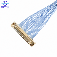 Câble coaxial micro LVDS OEM personnalisé DF36 25 broches, pas de 0,4 mm, 42AWG, pour écran LCD