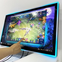 Personalización de fábrica 43 pulgadas 3M Multi Touch Capacitive Video Gaming LCD Pantalla táctil Monitor de luces LED con interfaz USB