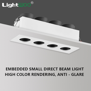 Iluminación Moderna y Confortable para Sala <span class=keywords><strong>de</strong></span> Estar, LED <span class=keywords><strong>de</strong></span> 5 Luces, 20W, Empotrada en Aluminio, Rectangular, Larga, Tipo Barra, Foco <span class=keywords><strong>de</strong></span> <span class=keywords><strong>Techo</strong></span> - Product Image 2