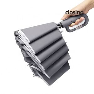 Paraguas Plegable Automático Clásico de Tres Pliegues, Compacto y Portátil para Adultos, Protección UV, Resistente al Viento Fuerte, para Hombres y Mujeres - Product Image 2