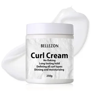 Shea Butter Coconut Hair Curling Cream Private Label Hair Shaping Curl Activator Cream For Curly Hair