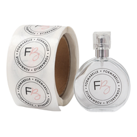 Autocollants d'étiquette de bouteille de parfum en vinyle brillant imprimés de logo personnalisé découpés à l'emporte-pièce pour cosmétiques perruques de soins de la peau huiles essentielles