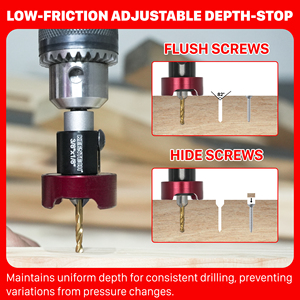 TIDEWAY Borehole Drilling Carpentry Tools <b>Drill</b> <b>Bit</b> Hole Opener With Adjustable Low Friction Depth <b>Drill</b> <b>Bit</b> for Woodworking - Product Image 4