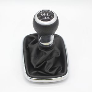 Pomo de palanca de cambios de cuero para coche, pomo de cambio manual para Volkswagen Golf 4, diseño ergonómico, 5 velocidades, R13524 - Product Image 1