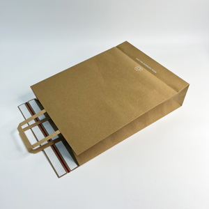 Cheap Wholesale Custom Kraft Paper Envelope Bags with Flat Handles - Shopping Bags for Clothes - Product Image 4