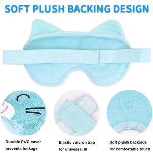 <span class=keywords><strong>Antifaz</strong></span> <span class=keywords><strong>de</strong></span> Terciopelo, <span class=keywords><strong>Antifaz</strong></span> <span class=keywords><strong>de</strong></span> PVC y Terciopelo <span class=keywords><strong>con</strong></span> Cuentas <span class=keywords><strong>de</strong></span> Hielo, Aplicación Fría y Caliente, Doble Uso, Cristal, Terciopelo Ultra Suave, Suave y Delicado - Product Image 4