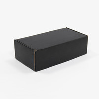 Boîte d'emballage cadeau en carton ondulé, matériaux recyclés, faible MOQ, logo rose, imperméable, avec poignée, pour chaussures et vêtements, en papier postal