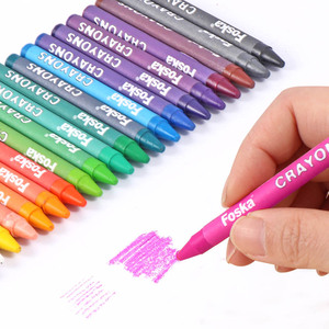 Foska Offre Spéciale Bon Prix Haute Qualité Sécurité Non Toxique Coloré Enfants Art Fournitures Multi-couleurs crayons avec logo personnalisé - Product Image 4