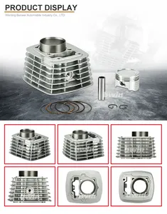 KYY125/CB125 52.4mm 125cc OEM qualité quatre temps moto pièces de rechange kits de bloc-cylindres ensembles de segments de piston pour HONDA