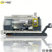 Centre d'usinage numérique CNC à double broche robuste en acier CKX550A-1500 avec commande GSK