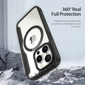 Transparent all inclusive <b>phone</b> case suitable for iPhone 15 pro/14 pro card pack <b>phone</b> case iPhone 15/14 magnetic flip cover - Product Image 4