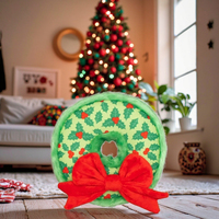 Jouets à mâcher pour chien en peluche de Noël personnalisés, écologiques, interactifs, résistants aux morsures, imperméables IP67 CLH