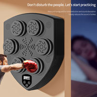 Máquina de Boxeo Musical para Entrenamiento en Casa, con 6 Objetivos de Espuma PU y LED, Montada en la Pared