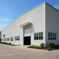 Atelier en acier à grande portée, structure industrielle préfabriquée en poutres H laminées à chaud, entrepôt durable en structure métallique, centre commercial, stockage