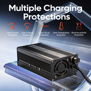 C600バッテリー充電器 67.2V 10A / 84V <span class=keywords><strong>5A</strong></span> 72V <span class=keywords><strong>12V</strong></span> 100-240VAC アルミ製 OLP保護機能付き/バッテリー充電器メーカー - Product Image 3
