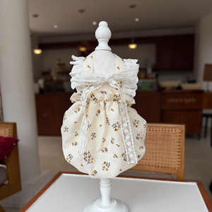 Vestido de Princesa para Perros Pequeños, Falda con Estampado Floral para <span class=keywords><strong>Chihuahua</strong></span>, Ropa Transpirable de Verano para Perros y Gatos, para <span class=keywords><strong>Chihuahua</strong></span> y Yorkie - Product Image 1