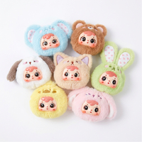 Porte-clés Lapin en Peluche Doux de Qualité Supérieure avec Visage en Plastique, Adorable Poupée Lapin pour Clé de Voiture, Sac d'École, Décoration de Pendentif