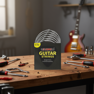 Cordes de guitare électrique à 5 cordes, ensemble de 6 pièces, acier nickelé, ton brillant, qualité supérieure - Product Image 2