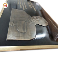 Plaque de protection imperméable sur mesure, en Laiton doré, épaisse, en cuivre