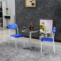 Chaises de terrasse pour restaurant, design contemporain, plastique jaune, modèle KS KS10, mobilier pour la maison, restaurant, café, vente en gros