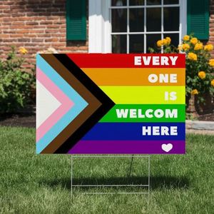 Fade-resistant Double Sided <b>Customized</b>-Yard-Signs-18x24-with-H for Real Estate Community Development Signage - Product Image 5