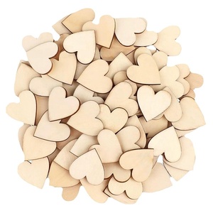 Unfinished Wooden Hearts Blank Wood Slices Heart Love DIY Crafts Natural Crafts Supplies Wedding Table Centerpieces