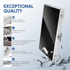 Vitrine d'exposition pour cartes en aluminium durable 34"x22" avec support OEM/ODM, résistante à la poussière et personnalisable - Product Image 2