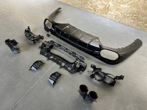 Parachoques Trasero para Mercedes-Benz Clase <span class=keywords><strong>E</strong></span> Nuevo W214 <span class=keywords><strong>W213</strong></span> E53, Kit de Mejora de Labio y Salida de Escape, Ensamblaje con Tornillos, con Recortes para Sensores de Asistencia de Estacionamiento - Product Image 3