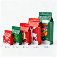 Sacs de nourriture pour animaux de compagnie de Noël Stand-Up Pouch avec Valve en aluminium