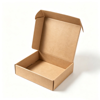 Boîte d'expédition rigide en papier kraft, robuste, en carton ondulé découpé, recyclable, en forme d'avion, pour emballage de bougies, idéale pour les petites entreprises