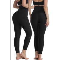 Pantalones de Yoga de Cintura Alta con Logotipo Personalizado, Leggings de Yoga para Mujer, Levanta Glúteos, Control de Abdomen, Entrenador de Cintura, Adelgazante