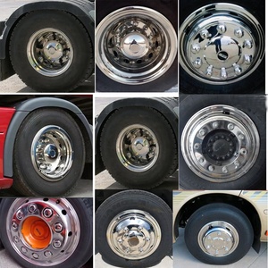 Cubierta de Rueda de Acero Inoxidable Pulido Cromado de 16 Pulgadas y <span class=keywords><strong>6</strong></span> Agujeros para Camiones y Autobuses - Product Image 4