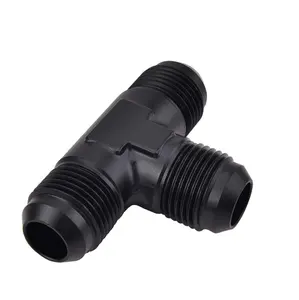 Haofa Stock Aluminum AN4 6 8 10 Male Flare Tee Union Hose Tee T Piece Adapter Connector Fittings