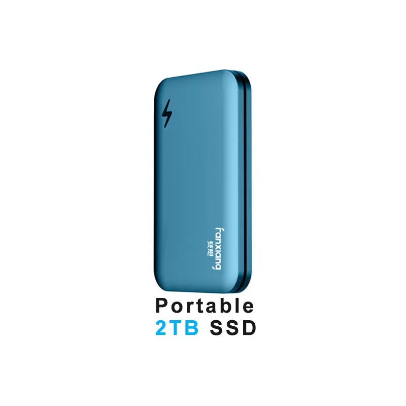 Usine en gros Mini Portable 500GB 1TB 2TB SSD Disque Dur Externe Disque Dur Disque Externe Externe SSD Solid State