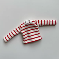 Nouveauté, poupée en peluche de haute qualité faite à la main, échelle 1/6, haut rayé, t-shirt, pantalon de survêtement pour poupée BB de 30 cm