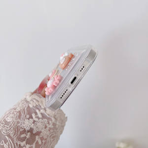 Soporte <span class=keywords><strong>de</strong></span> teléfono 2 en 1 con dibujos animados <span class=keywords><strong>de</strong></span> <span class=keywords><strong>Kirby</strong></span>, <span class=keywords><strong>funda</strong></span> suave <span class=keywords><strong>de</strong></span> TPU brillante para iPhone 14, 13, 12, 11 Pro Max - Product Image 4