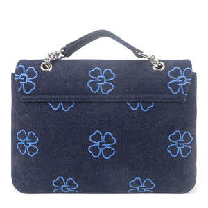 Bolso de Mano de Mezclilla para Mujer con Diseño de Logotipo Personalizado, Correa de Hombro con Cadena, Bolso de Hombro Bordado a la Moda - Product Image 4