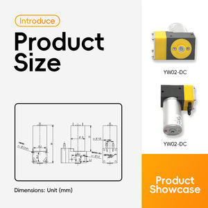 माइक्रो 12 वी/24 वी डीसी ब्रश विद्युत मजबूत पावर रासायनिक प्रतिरोधी डायाफ्राम बूस्टर पंप - Product Image 3