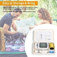 Misuratore di Glucosio nel Sangue per Cani e Gatti, Kit Veterinario con Strisce Reattive e Lancette per Test Domestico del Diabete negli Animali