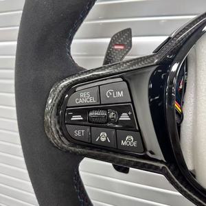 Volante Deportivo de Cuero <span class=keywords><strong>M</strong></span> Compatible con <span class=keywords><strong>BMW</strong></span> 320 325 <span class=keywords><strong>330</strong></span> 550 F30 F10 F20 F07 F01 G01 G11 G20 G30 G38 G82 M3 M4 M5 M7 F32 - Product Image 6