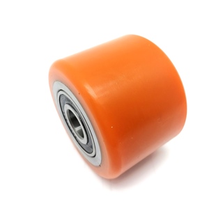 Roue de charge en PU 82x60mm avec roulement à billes 6204 2RS <span class=keywords><strong>C3</strong></span> | Rouleau de charge en polyuréthane pour transpalette électrique et <span class=keywords><strong>chariot</strong></span> élévateur - Product Image 4