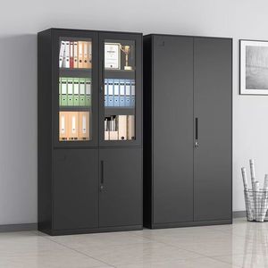 Archivador Metálico Alto <span class=keywords><strong>de</strong></span> 2 Puertas con Estantes Ajustables para Oficina en Casa, Almacén o Garaje - Product Image 6