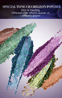 Palette de fards à paupières IMAGIC en gros, 8 couleurs duochrome, effet multichrome, soyeux, lisse, anti-plis, pigment vibrant, longue tenue