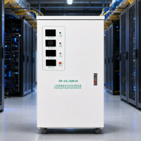 Stabilisateur de tension triphasé durable 30 kVA 380 V, régulateur automatique avec boîtier ignifuge pour usage intensif en atelier