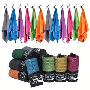Custom Designed Solid Color Rectangular <b>Microfiber</b> Compressed Sports <b>Towels</b> Quick-Dry Eco-Friendly Light Weight for Exercise - Product Image 1
