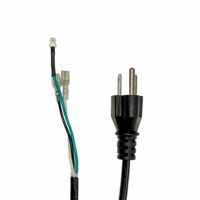 Kabel Daya AC UL Terdaftar US 3 Prong ke IEC C13 NEMA 5-15P Kabel Komputer Tembaga Murni untuk Monitor PC