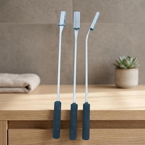 3 pièces Râpes dentaires équin en acier inoxydable droites pour le nettoyage des dents de cheval, instruments chirurgicaux réutilisables, outils vétérinaires manuels - Product Image 2