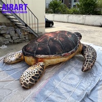 Modèle de tortue de mer géante gonflable de 4 m pour aquarium et parc marin, ballon animal marin