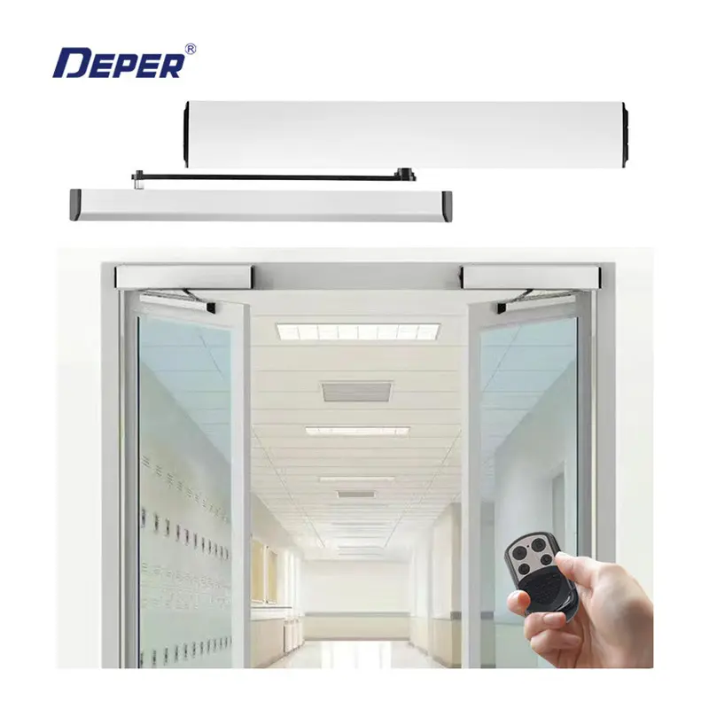 DEPER Customized 90 Degree Hospital Automatic Swing Steel Doors For Medical Operating Room