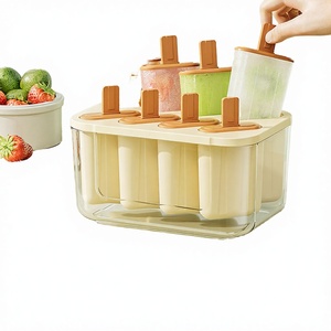 Juego de moldes de plástico para helados con 6 cavidades para paletas de frutas caseras, diseño de fácil desmolde, en stock, Guangdong Hengyujie DS-G939496 - Product Image 3